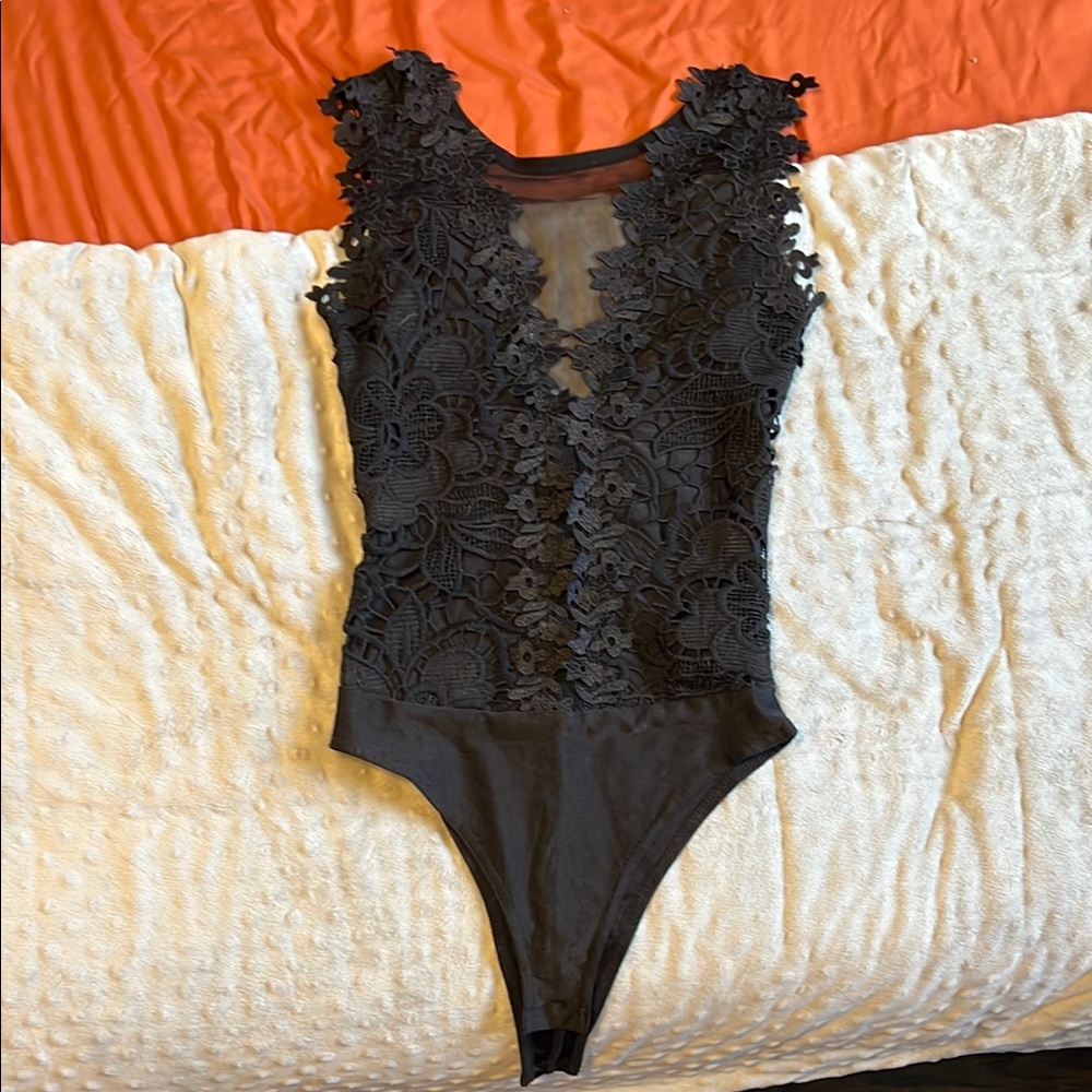 Black Lace Bodysuit
